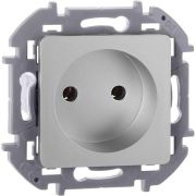 Розетка 1-м СП Inspiria 16А IP20 250В 2P механизм алюм. IEK 673712