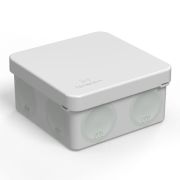 Коробка распределительная ОП для прямого монтажа двухкомпонентн. безгалогенная (HF) 80х80х40 Промрукав 60-0210