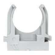 Держатель для труб (клипса) d20мм для монтажн. пистолета сер. (уп.100шт) Plast EKF derjp-z-20